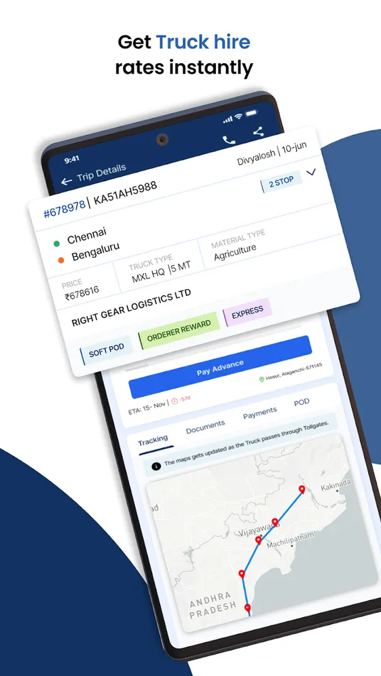Enter your route and get truck-hire rates instantly.