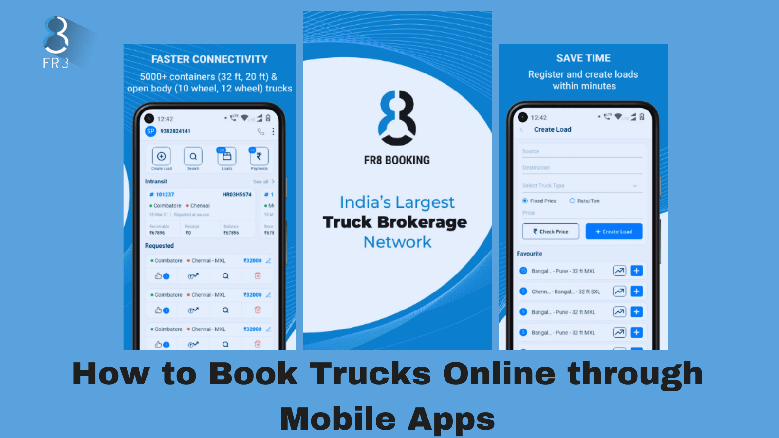 How to book trucks online through mobile apps